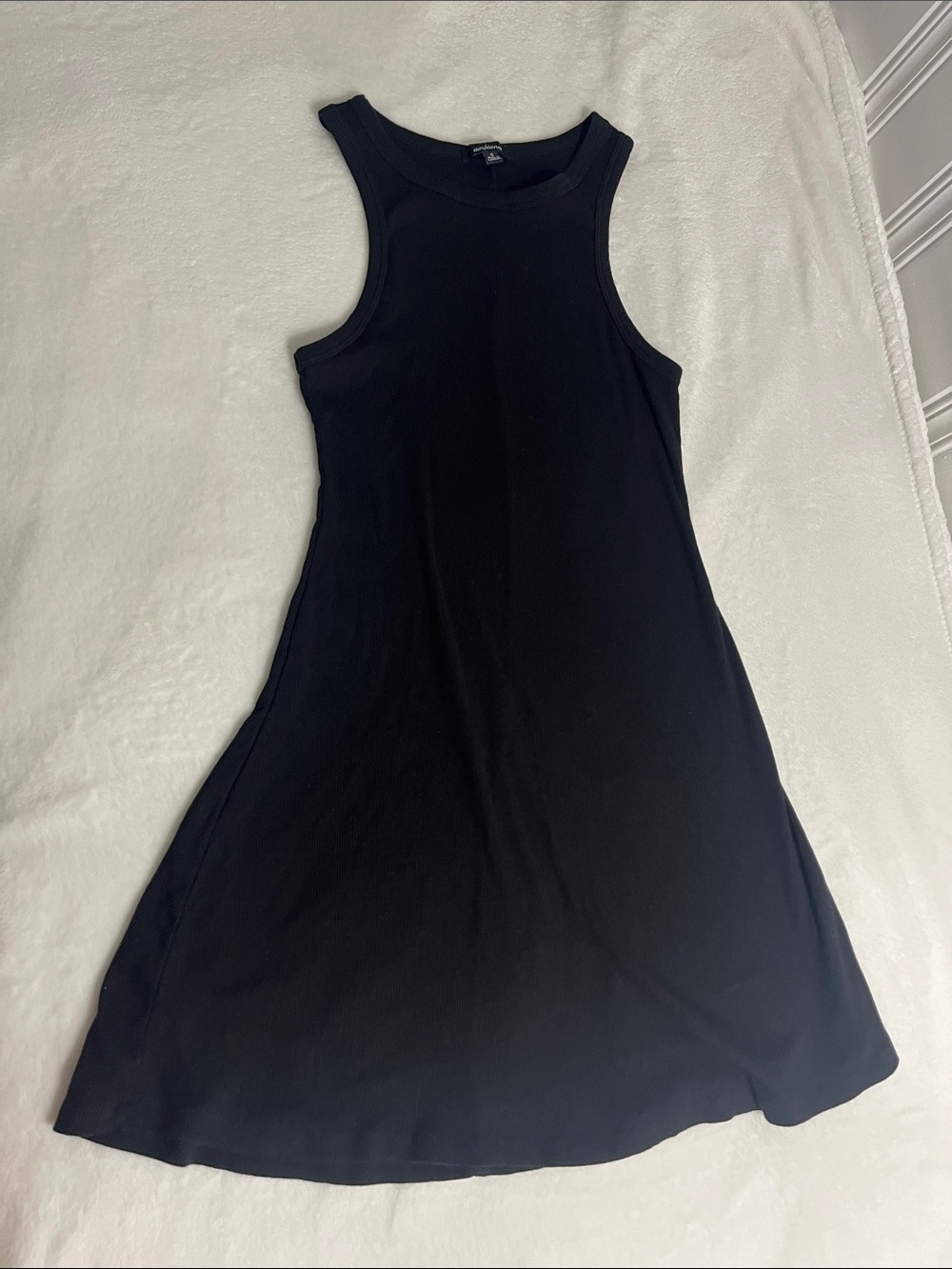 Black Sleeveless A-Line Dress